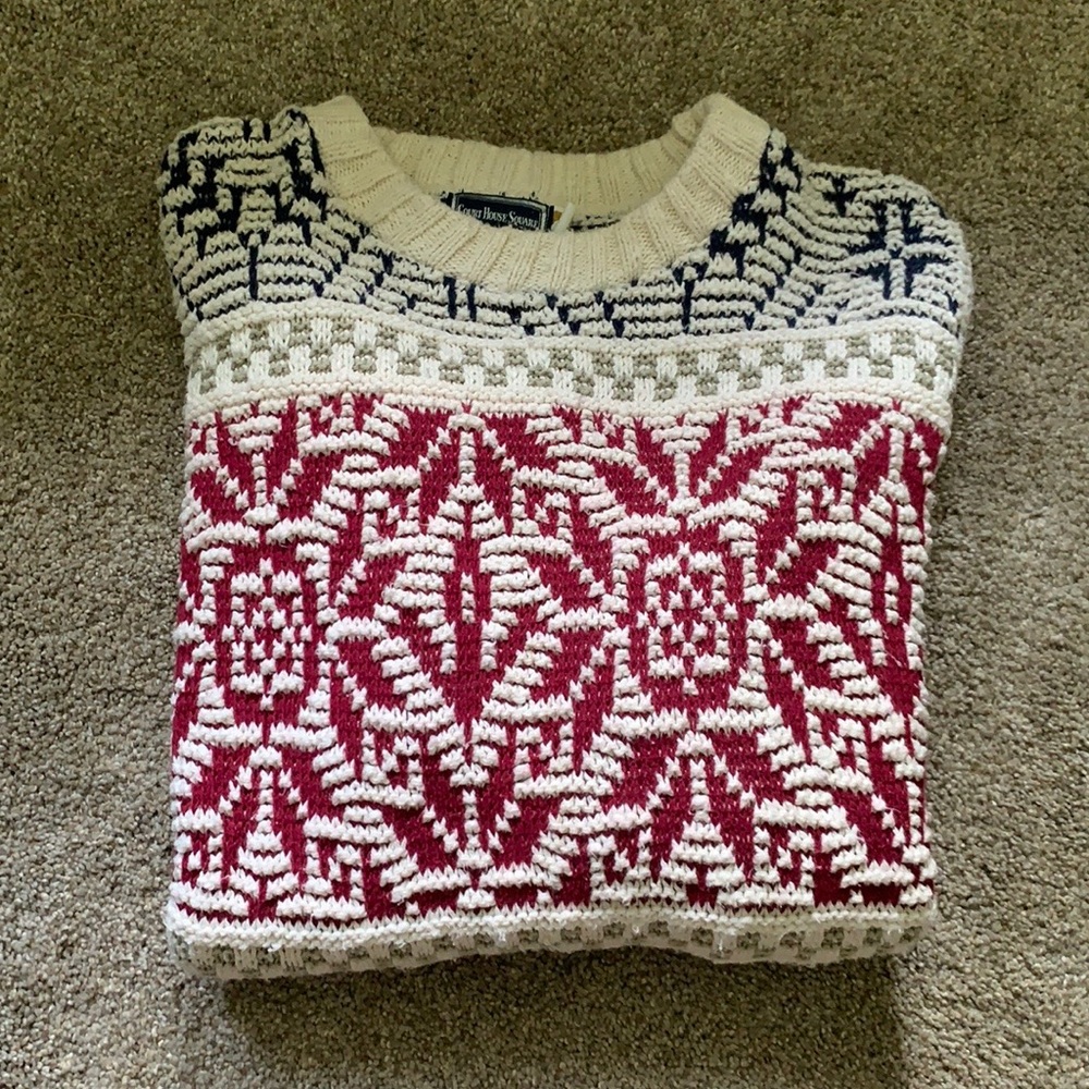 Big knit sweater